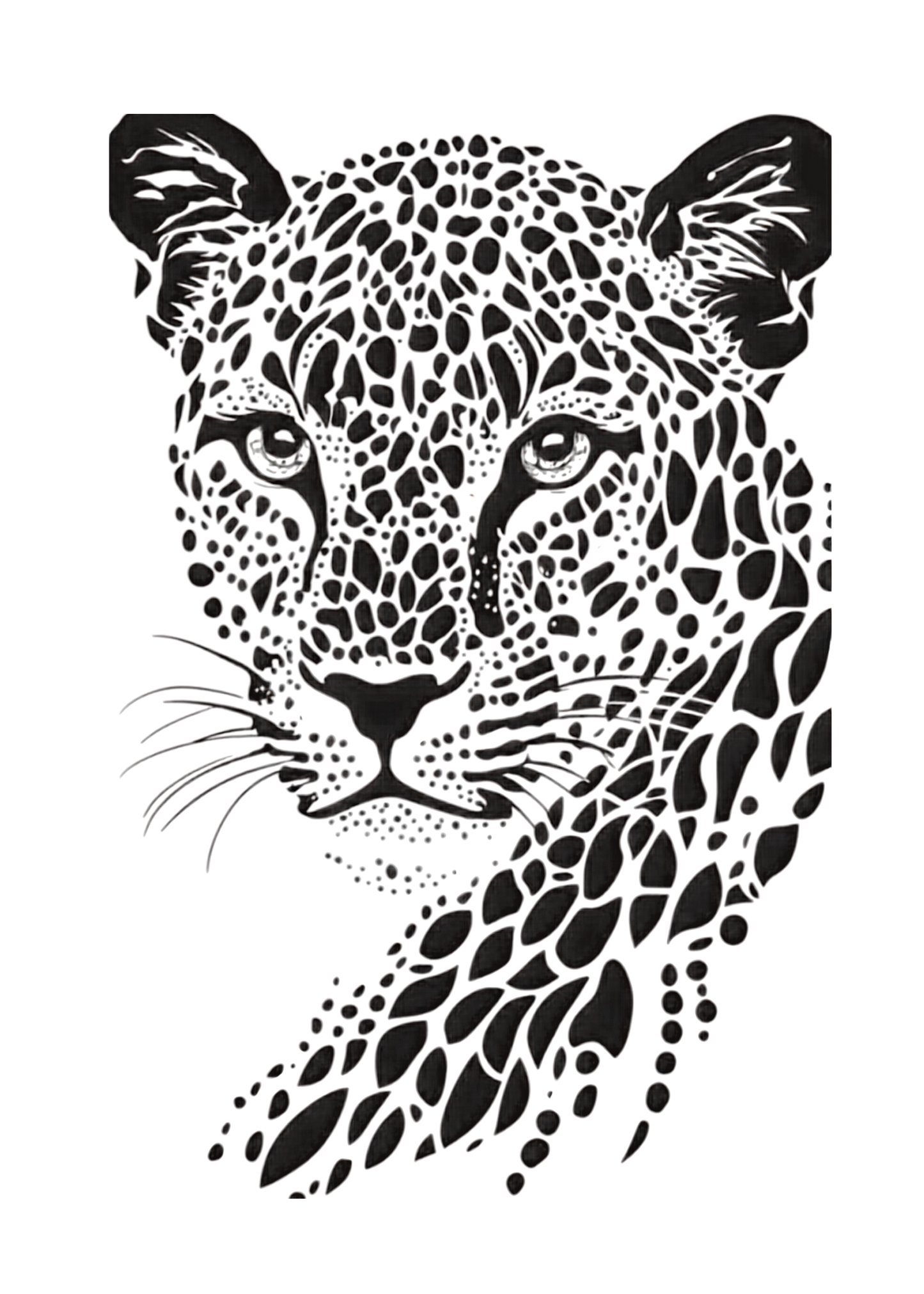 Plantilla de Polo Talla S 25x35 Tigre PNG